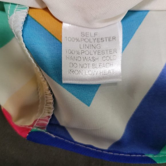 fab'rik | Chevron Multicolor Shift Dress - Picture 11 of 11